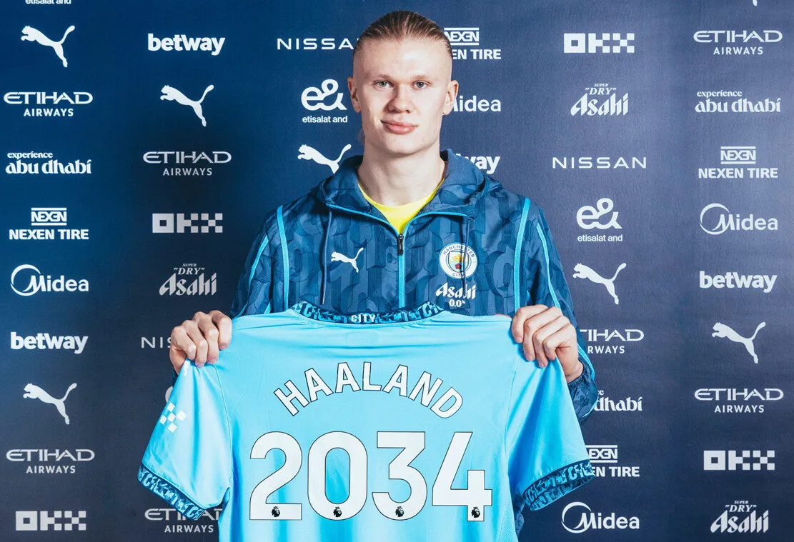 Choáng ngợp với mức lương khổng lồ của Haaland tại Man City 1 Haaland nhận mức lương siêu khủng tại Man City